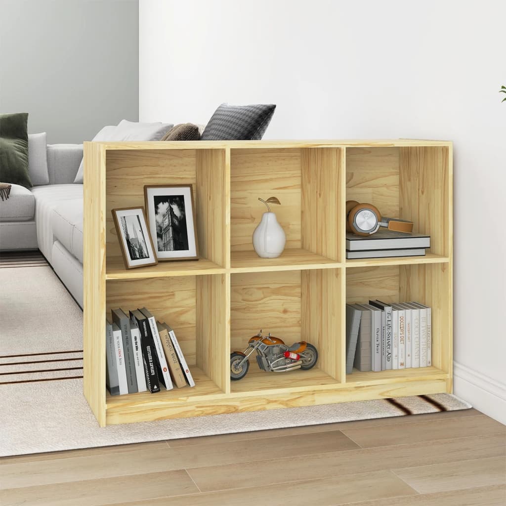 Βιβλιοθήκη 104 x 33 x76 εκ. από Μασίφ Ξύλο Πεύκου - Pakobazaar