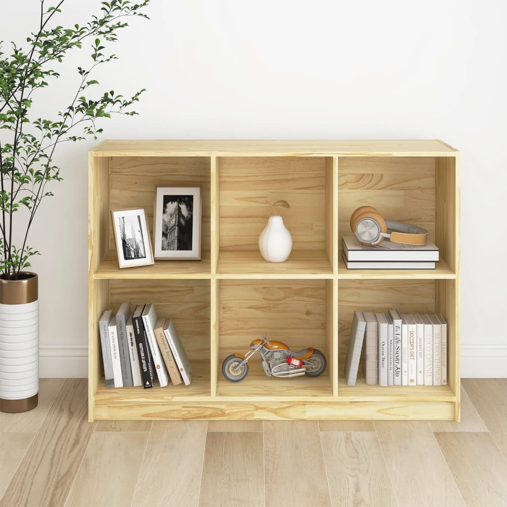 Βιβλιοθήκη 104 x 33 x76 εκ. από Μασίφ Ξύλο Πεύκου - Pakobazaar