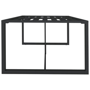 Τραπεζαρία Εξωτερικού Χώρου Ανθρακί 120x60x66 εκ. από Αλουμίνιο