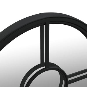 Καθρέφτης για Εσ. Χώρους Στρογγυλός Μαύρος 60 x 4 εκ. Σίδερο - PAKOBAZAAR