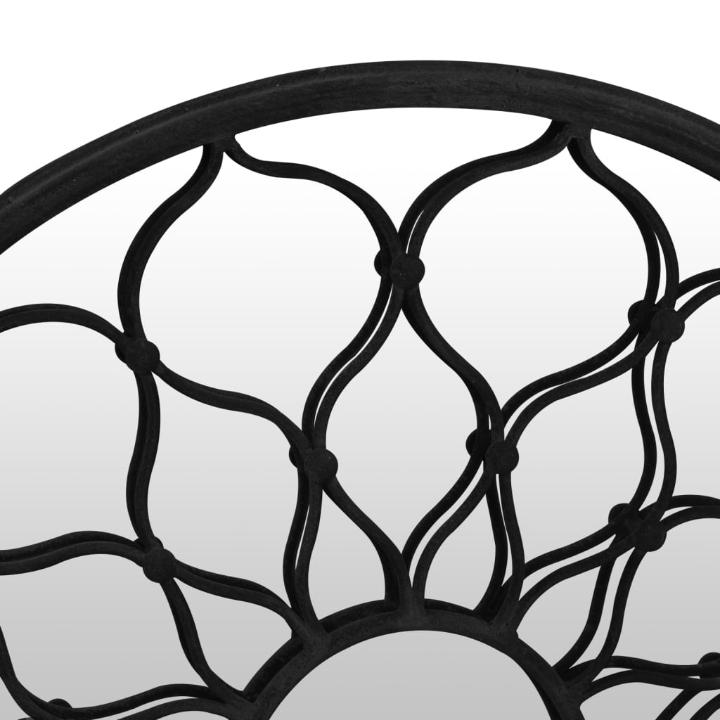 Καθρέφτης για Εσ. Χώρους Στρογγυλός Μαύρος 60 x 3 εκ. Σίδερο - PAKOBAZAAR