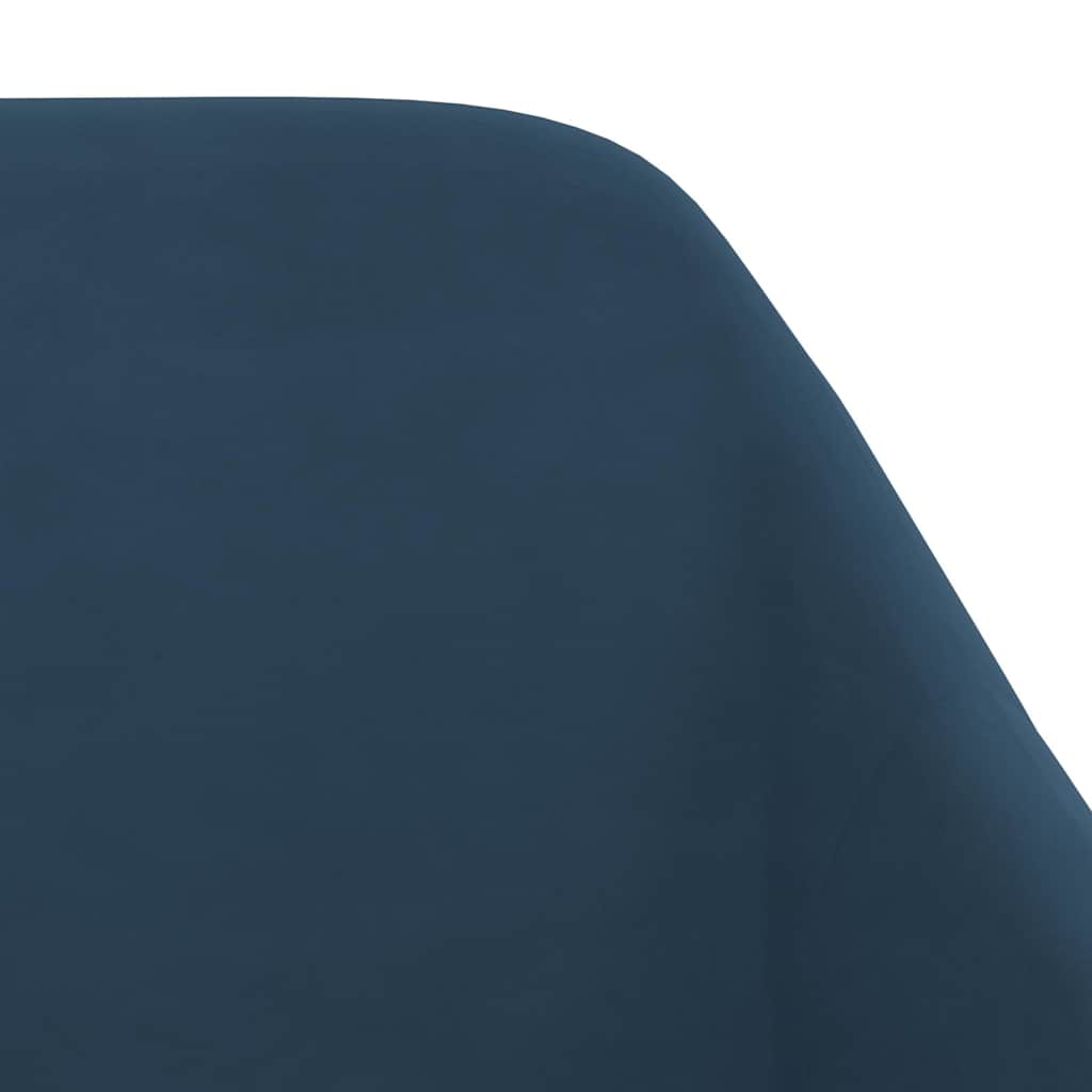 Καρέκλες Τραπεζαρίας Περιστρεφόμενες 6 τεμ. Μπλε Βελούδινες