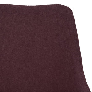 Καρέκλες Τραπεζαρίας 6 τεμ. Μοβ Υφασμάτινες