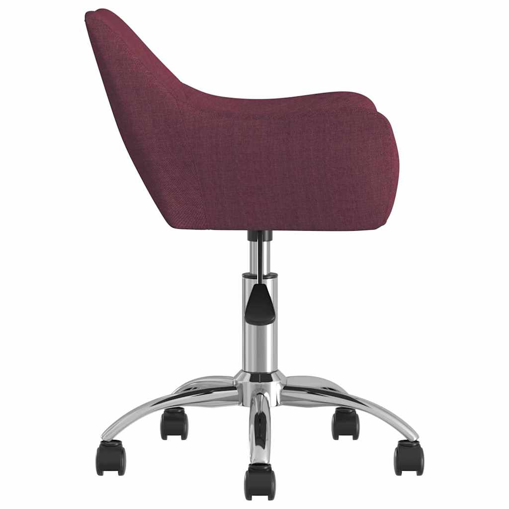 Καρέκλα Γραφείου Περιστρεφόμενη Μοβ Υφασμάτινη