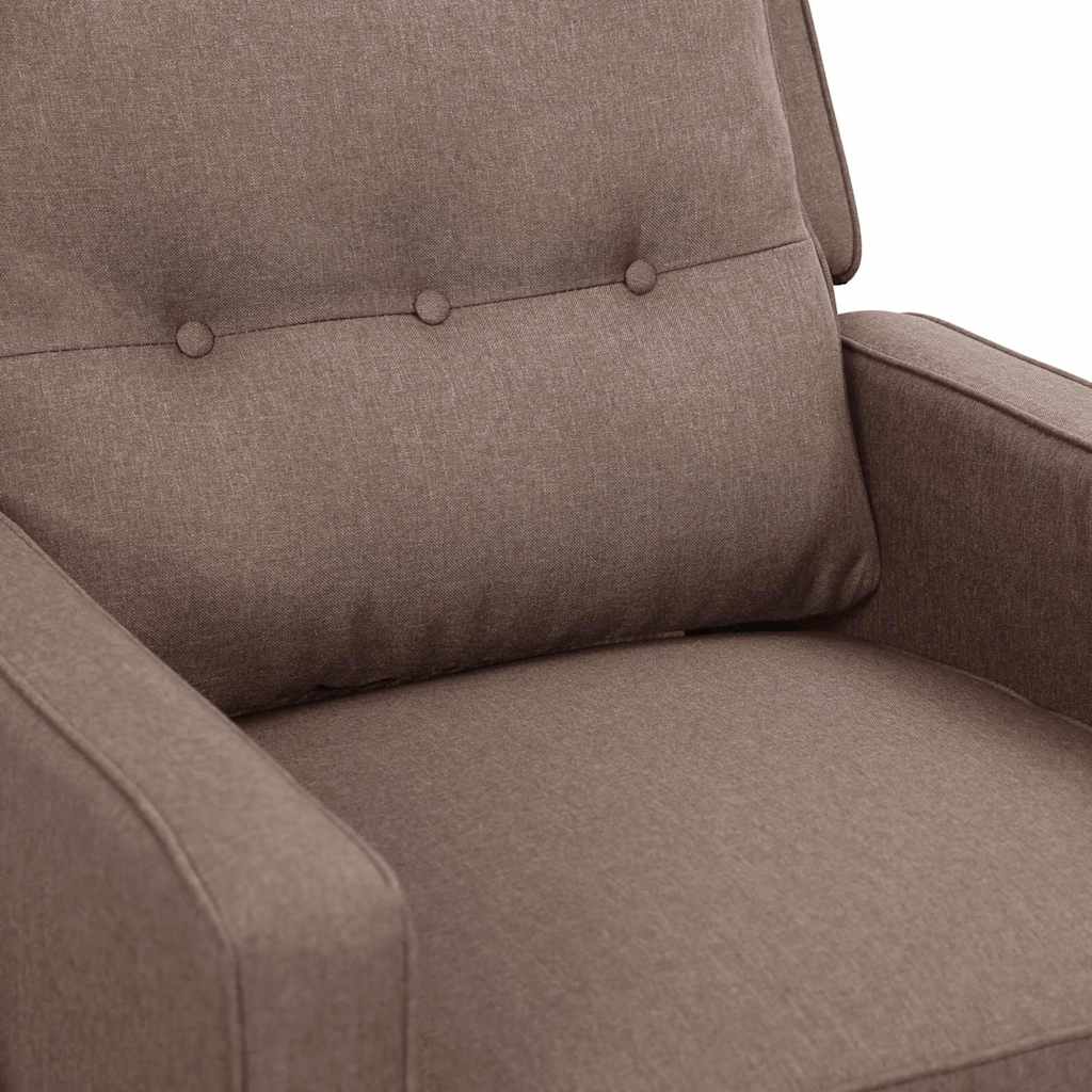 Πολυθρόνα με Ανύψωση Taupe Υφασμάτινη