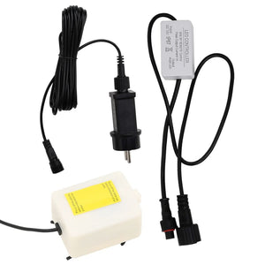 Στήλη Με Φούσκες και Φώτα LED RGB 110 εκ. Ανοξ. Ατσάλι/Ακρυλικό - Pakobazaar