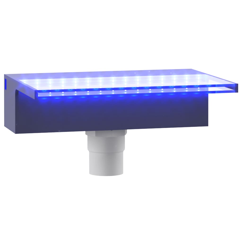 Σιντριβάνι Καταρράκτης Πισίνας με RGB LED 30 εκ. Ακρυλικό - Pakobazaar