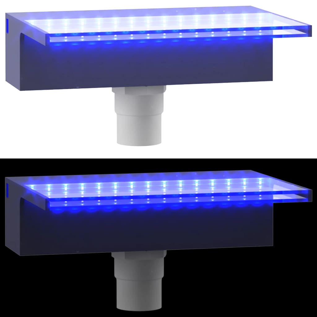 Σιντριβάνι Καταρράκτης Πισίνας με RGB LED 30 εκ. Ακρυλικό - Pakobazaar