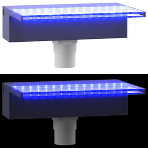 Σιντριβάνι Καταρράκτης Πισίνας με RGB LED 30 εκ. Ακρυλικό - Pakobazaar