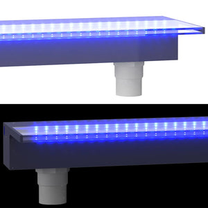 Σιντριβάνι Καταρράκτης Πισίνας με RGB LED 90 εκ. Ακρυλικό - Pakobazaar