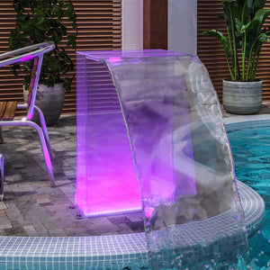 Σιντριβάνι Πισίνας με RGB LED 51 εκ. Ακρυλικό - PAKOBAZAAR