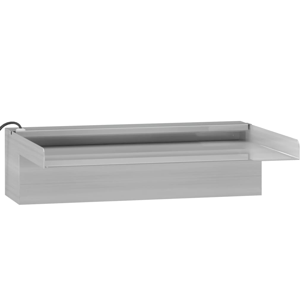 Σιντριβάνι Καταρράκτης Πισίνας με RGB LED 30 εκ Ανοξειδ. Ατσάλι - PAKOBAZAAR