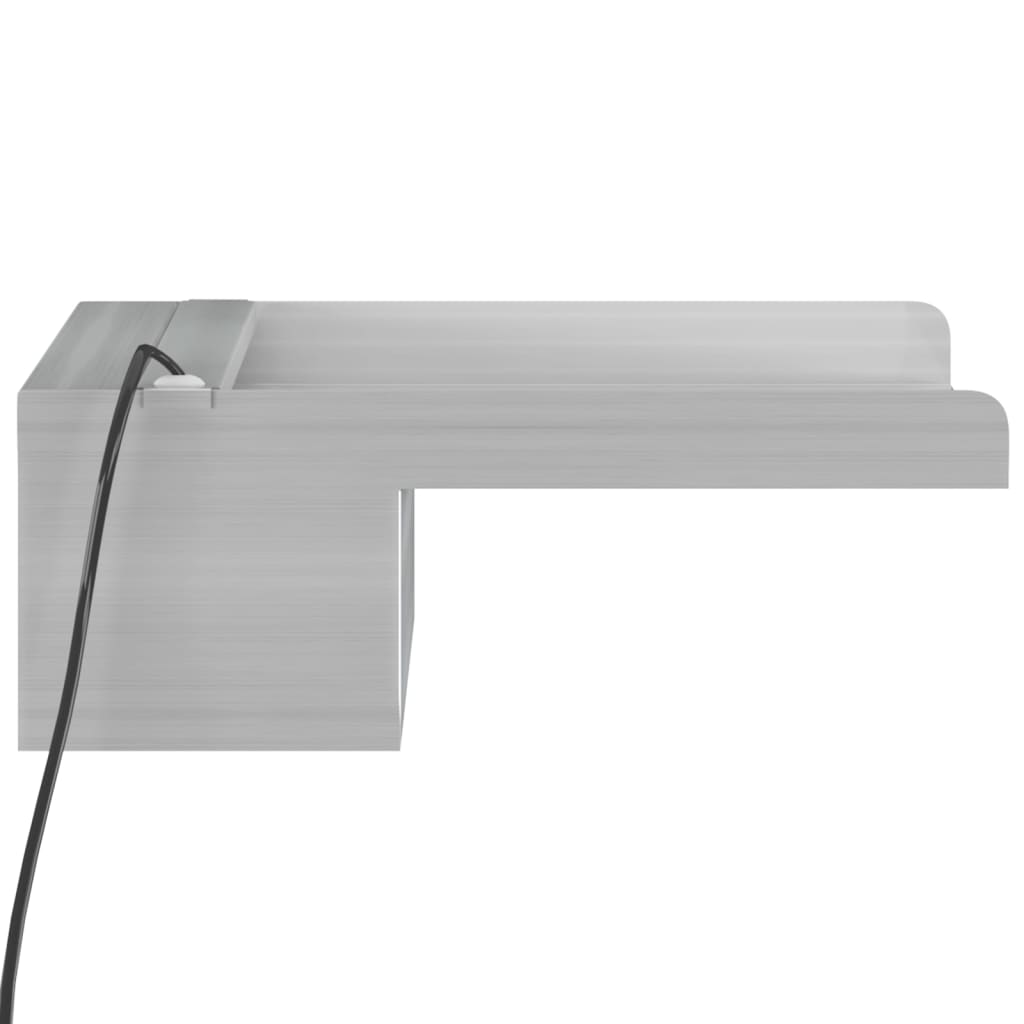 Σιντριβάνι Καταρράκτης Πισίνας με RGB LED 30 εκ Ανοξειδ. Ατσάλι - PAKOBAZAAR