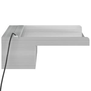 Σιντριβάνι Καταρράκτης Πισίνας με RGB LED 45 εκ Ανοξειδ. Ατσάλι - Pakobazaar