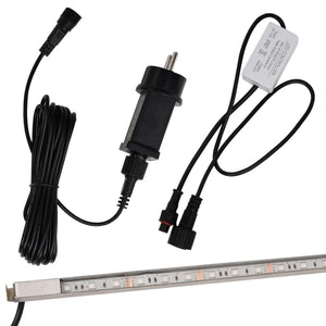 Σιντριβάνι Καταρράκτης Πισίνας με RGB LED 60 εκ Ανοξειδ. Ατσάλι - Pakobazaar