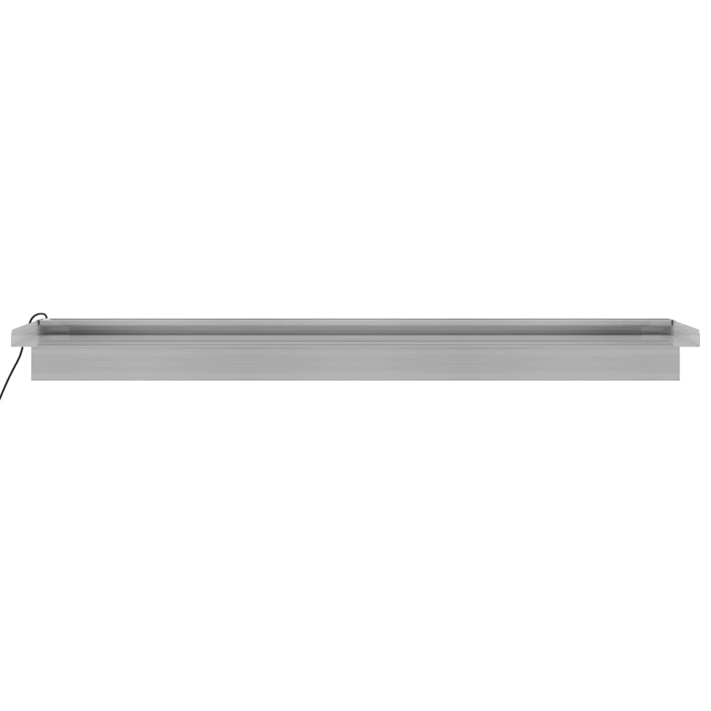 Σιντριβάνι Καταρράκτης Πισίνας με RGB LED 90 εκ Ανοξειδ. Ατσάλι - Pakobazaar