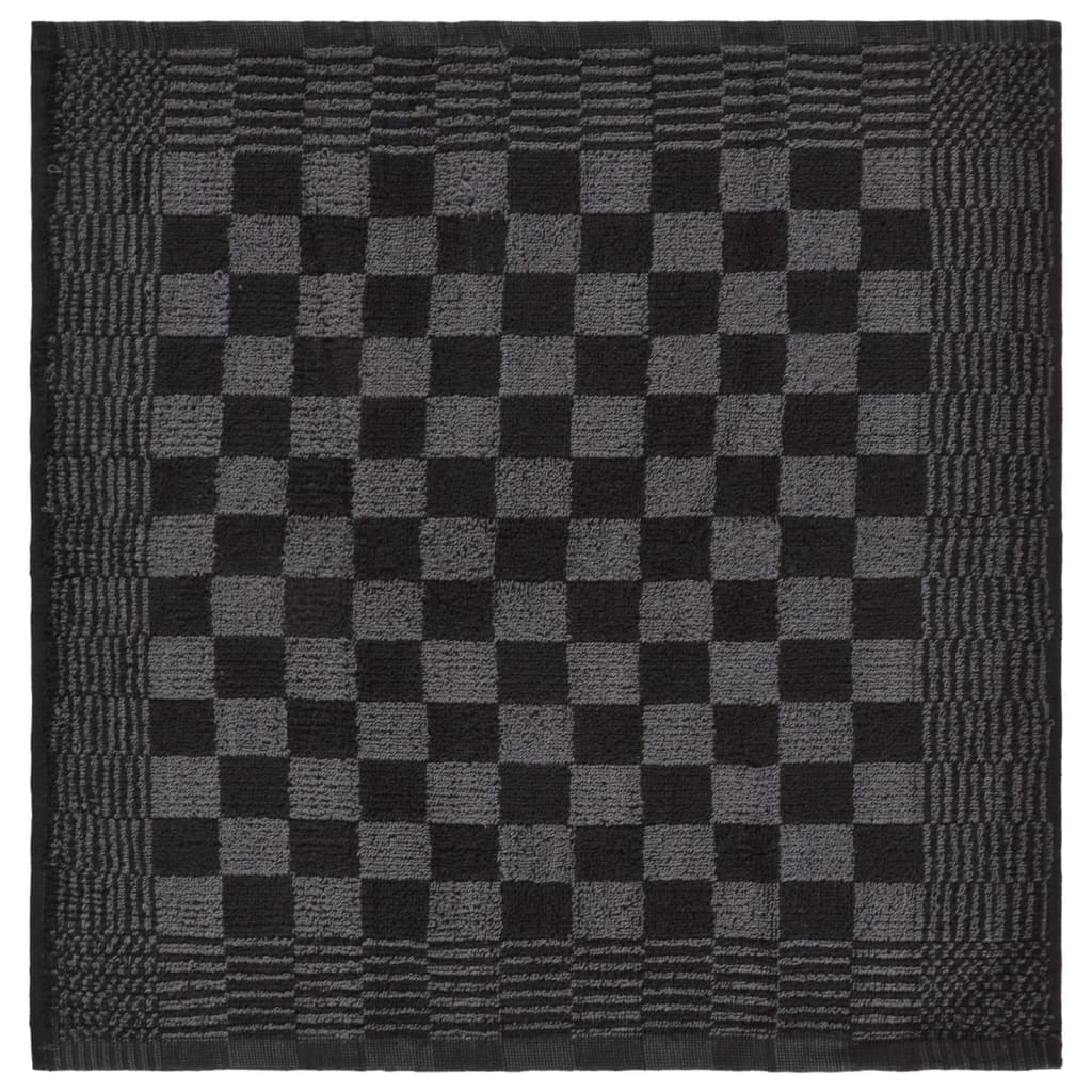 Σετ Πετσετών 10 Τεμαχίων Μαύρο και Γκρι Βαμβακερές - PAKOBAZAAR