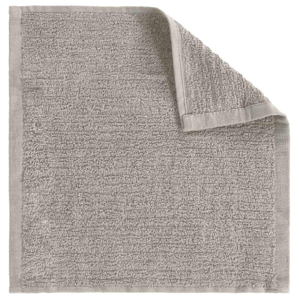 Σετ Πετσετών 12 Τεμαχίων Γκρι Βαμβακερές - PAKOBAZAAR