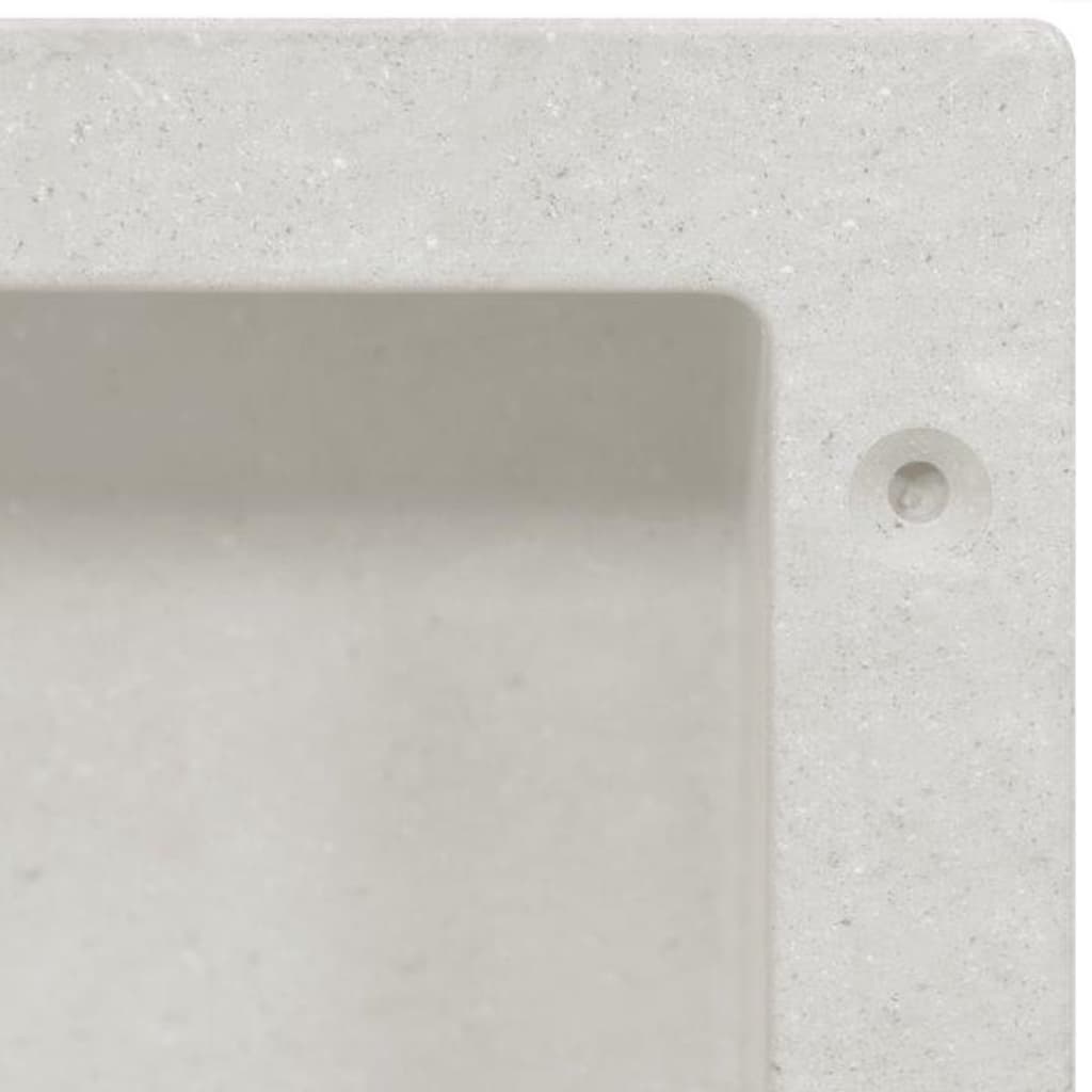 Ράφι Ντουζιέρας Λευκό Ματ 41 x 36 x 10 εκ.