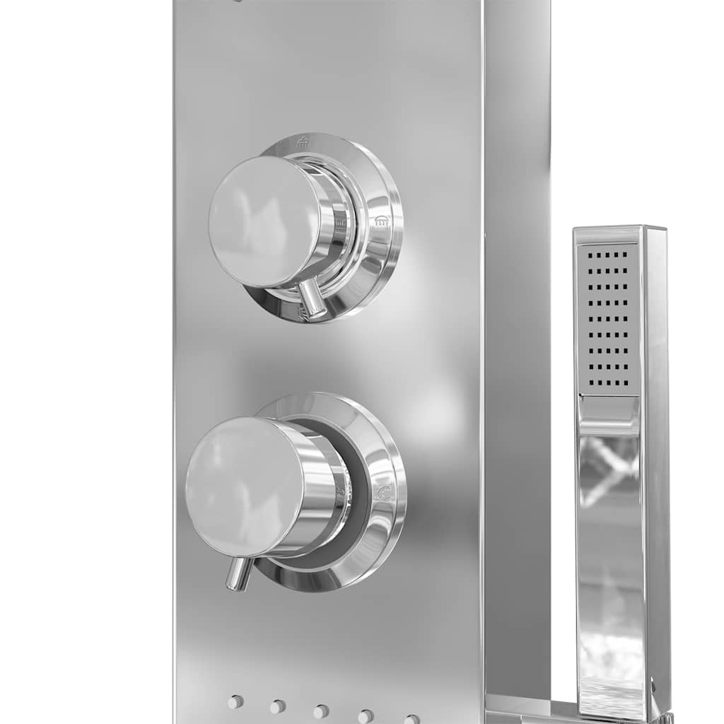 Στήλη Ντους Υδρομασάζ Τετράγωνη από Ανοξείδωτο Ατσάλι - PAKOBAZAAR