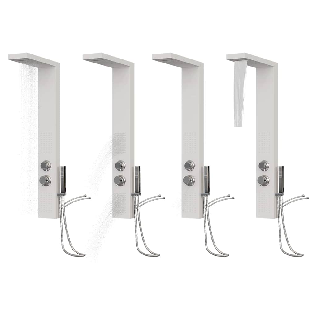 Στήλη Ντους Υδρομασάζ Λευκή από Αλουμίνιο - Pakobazaar