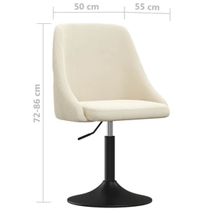 Καρέκλα Τραπεζαρίας Κρεμ Βελούδινη