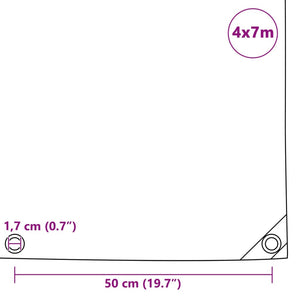 Μουσαμάς Μαύρος 650 γρ./μ.² 4 x 7 μ. - Pakobazaar