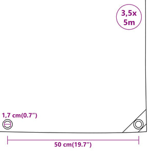 Μουσαμάς Μαύρος 650 γρ./μ.² 3,5 x 5 μ. - PAKOBAZAAR