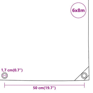 Μουσαμάς Μαύρος 650 γρ./μ.² 6 x 8 μ. - PAKOBAZAAR