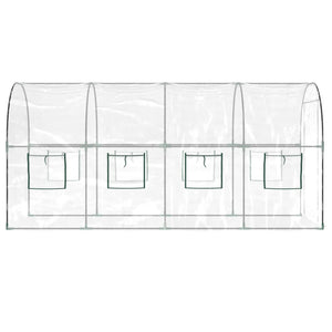 Θερμοκήπιο Διαφανές 160x400x190 εκ. PVC & Χάλυβας Ηλεκτρ. Βαφή - Pakobazaar