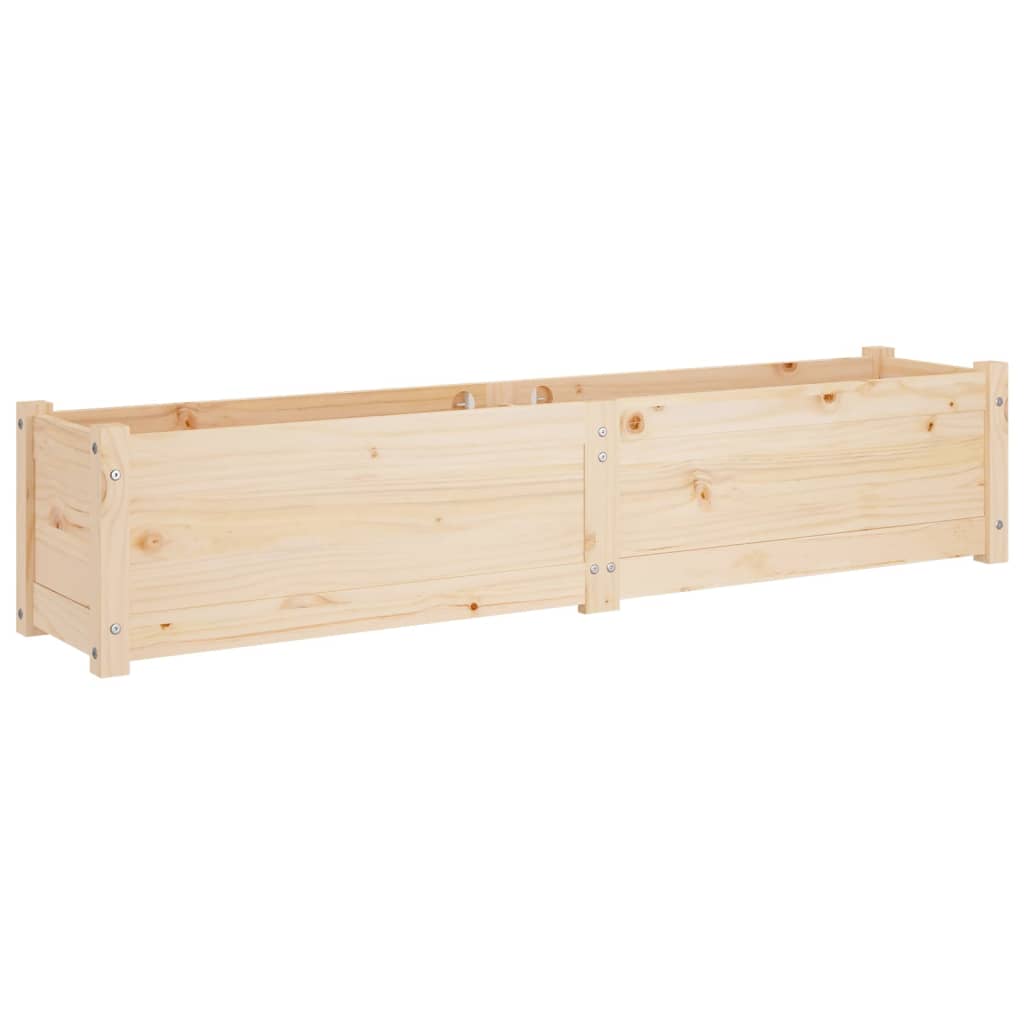 Ζαρντινιέρα Υπερυψωμένη 150 x 31 x 31 εκ. από Μασίφ Ξύλο Πεύκου