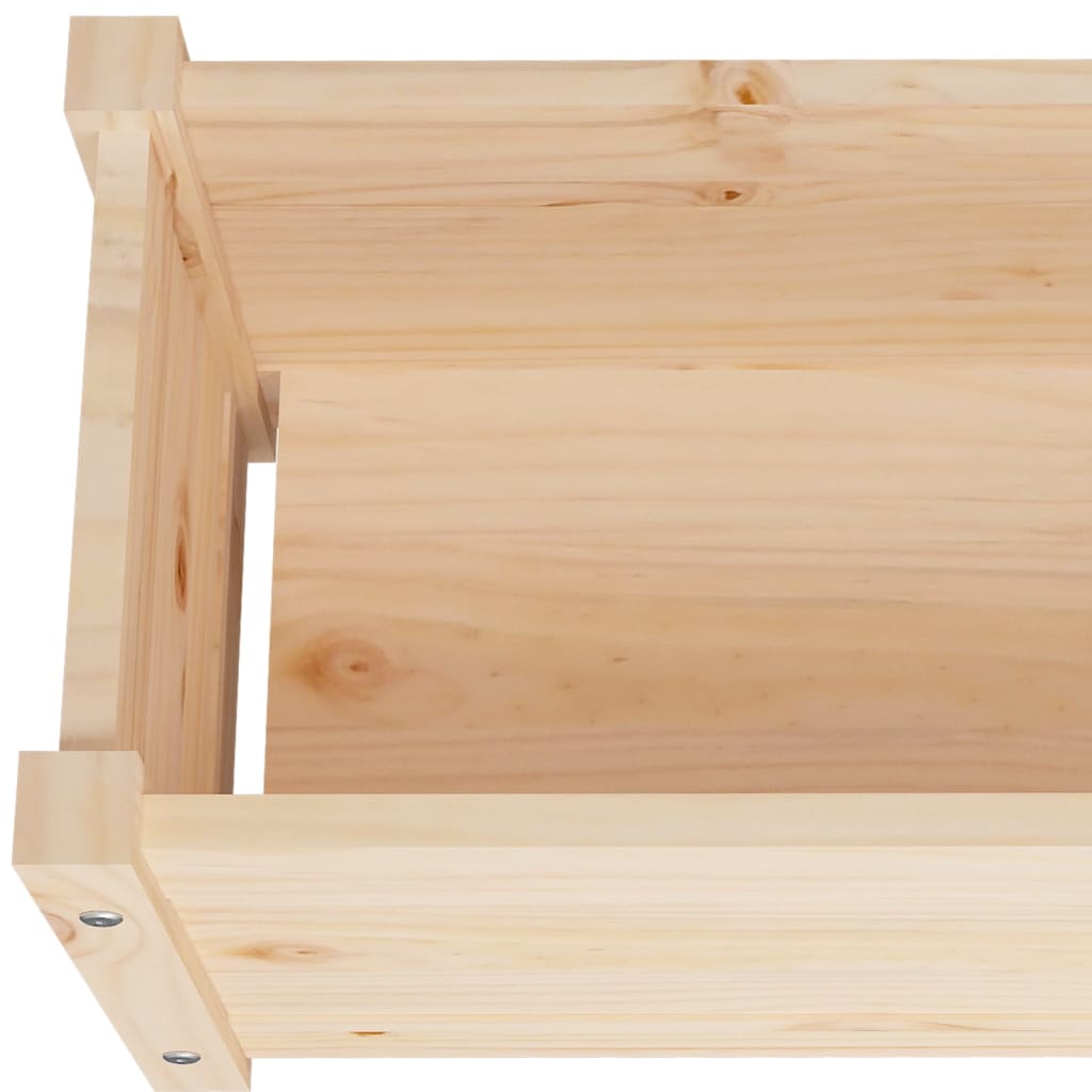 Ζαρντινιέρα Υπερυψωμένη 150 x 31 x 31 εκ. από Μασίφ Ξύλο Πεύκου