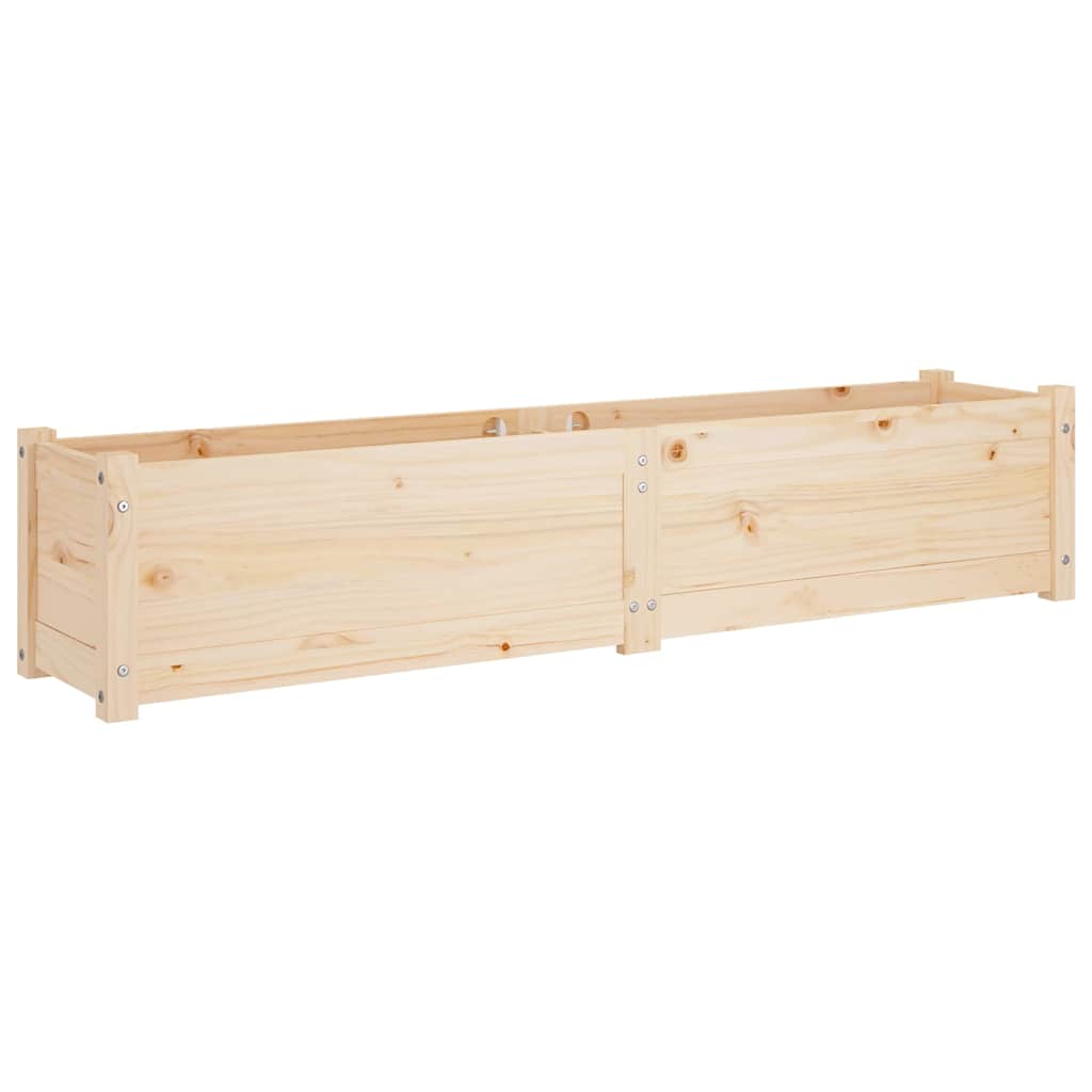Ζαρντινιέρες 2 τεμ. Υπερυψωμένες 150x31x31 εκ. από Μασίφ Πεύκο