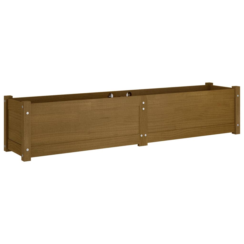 Ζαρντινιέρα Υπερυψωμένη Μελί 150 x 31 x 31 εκ. από Μασίφ Πεύκο