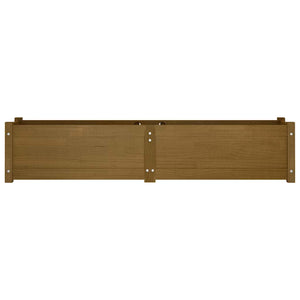 Ζαρντινιέρες Υπερυψωμ. 2 τεμ. Μελί 150x31x31εκ. από Μασίφ Πεύκο