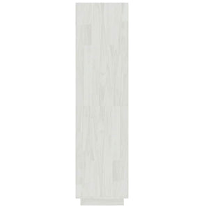 Βιβλιοθήκη/Διαχωριστικό Χώρου Λευκό 40x35x135 εκ. Μασίφ Πεύκο