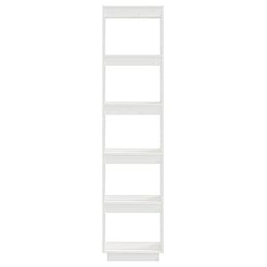 Βιβλιοθήκη/Διαχωριστικό Χώρου Λευκό 40x35x167 εκ. Μασίφ Πεύκο