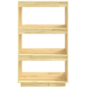 Βιβλιοθήκη/Διαχωριστικό Χώρου 60x35x103 εκ. Μασίφ Ξύλο Πεύκου