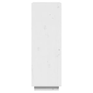 Βιβλιοθήκη/Διαχωριστικό Χώρου Λευκό 60x35x103 εκ. Μασίφ Πεύκο - Pakobazaar