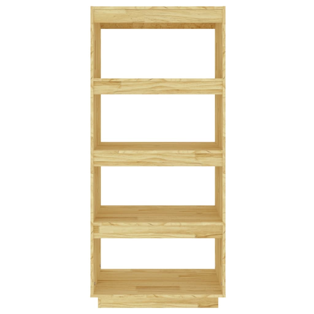 Βιβλιοθήκη/Διαχωριστικό Χώρου 60x35x135 εκ. Μασίφ Ξύλο Πεύκου