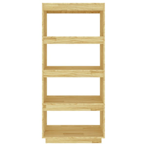 Βιβλιοθήκη/Διαχωριστικό Χώρου 60x35x135 εκ. Μασίφ Ξύλο Πεύκου