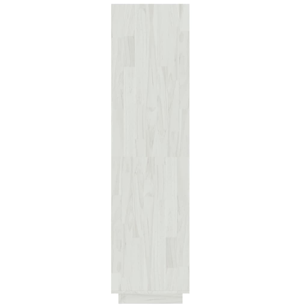 Βιβλιοθήκη/Διαχωριστικό Χώρου Λευκό 60x35x135 εκ. Μασίφ Πεύκο - Pakobazaar