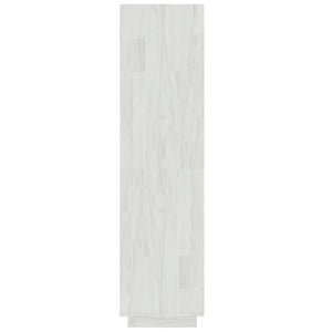 Βιβλιοθήκη/Διαχωριστικό Χώρου Λευκό 60x35x135 εκ. Μασίφ Πεύκο - Pakobazaar