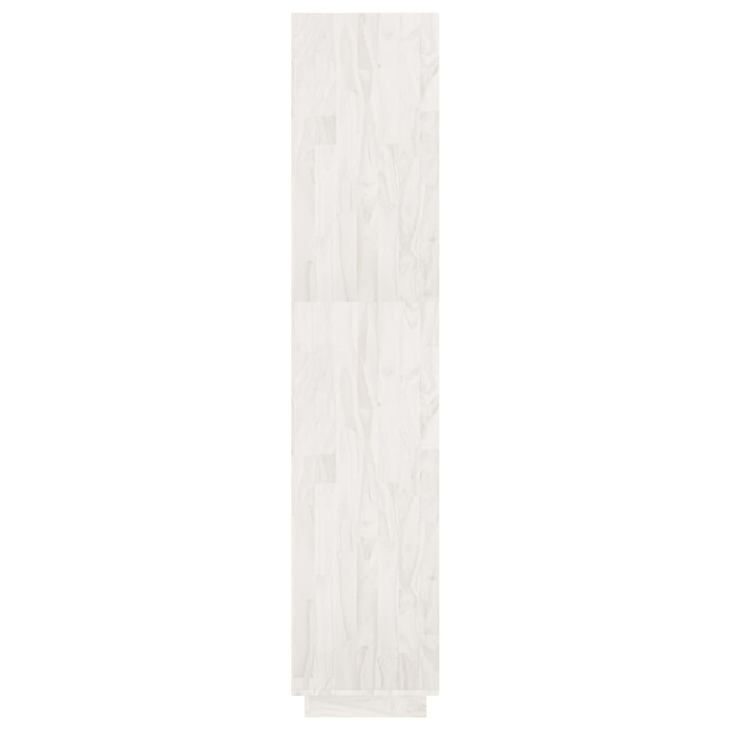 Βιβλιοθήκη/Διαχωριστικό Χώρου Λευκό 60x35x167 εκ. Μασίφ Πεύκο