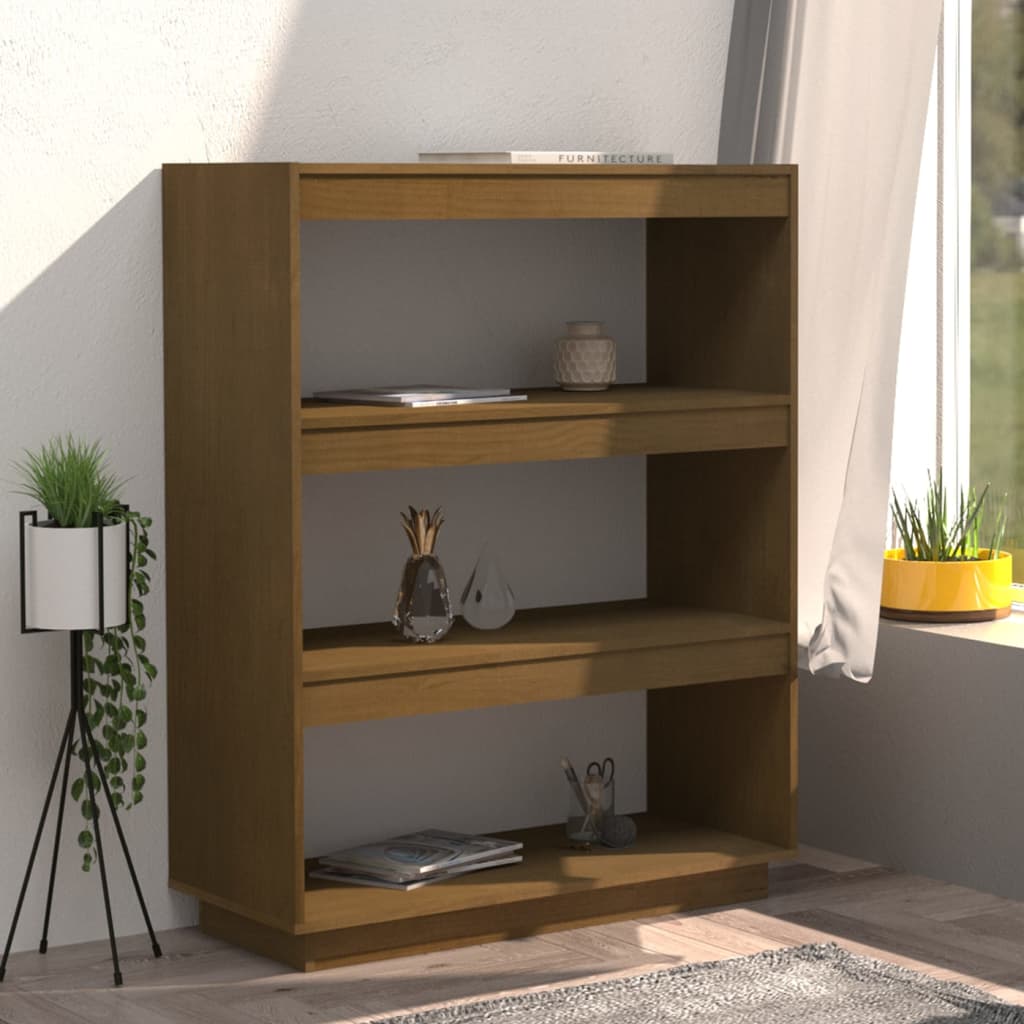 Βιβλιοθήκη/Διαχωριστικό Χώρου Μελί 80x35x103 εκ. Μασίφ Πεύκο
