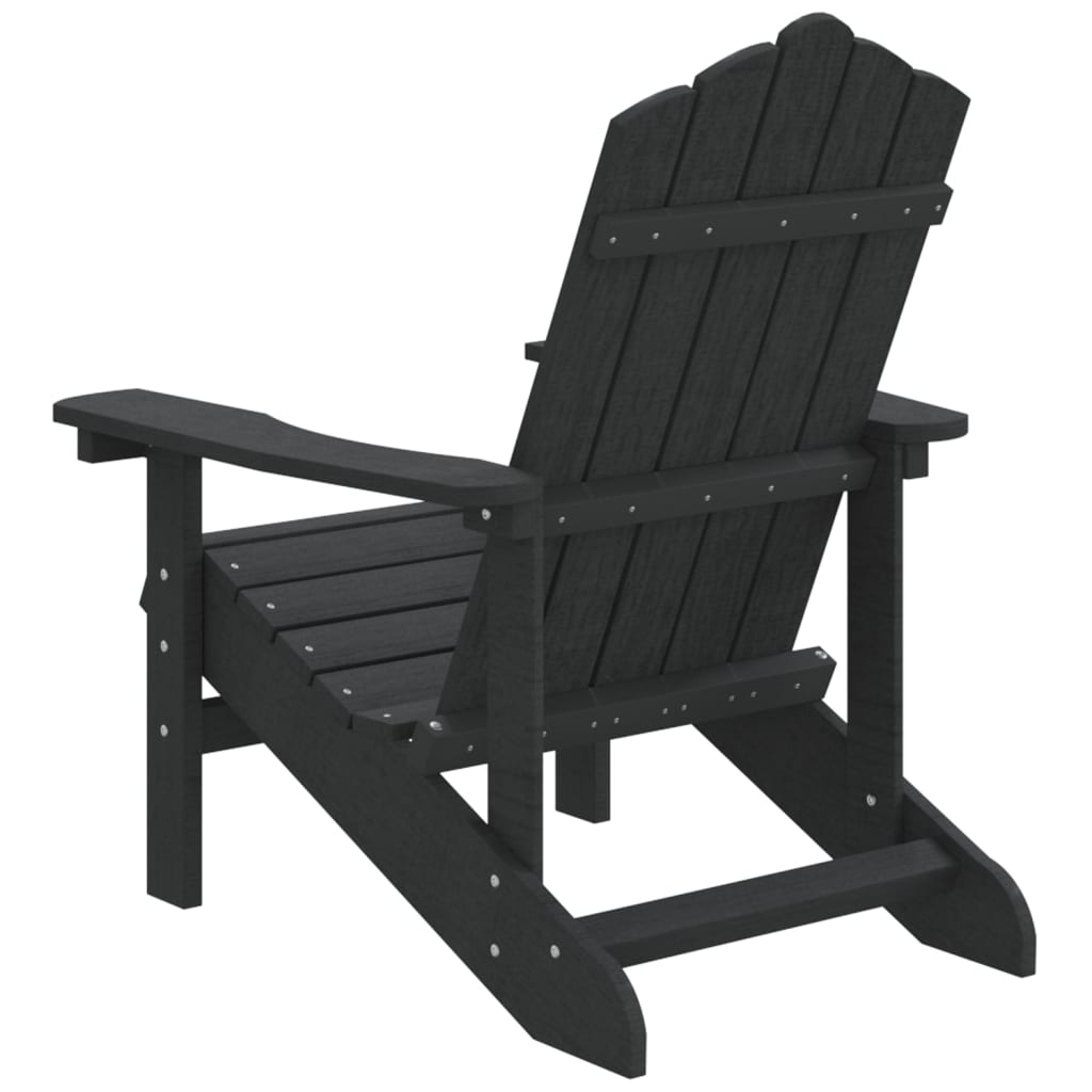 Καρέκλα Κήπου Adirondack Ανθρακί από HDPE
