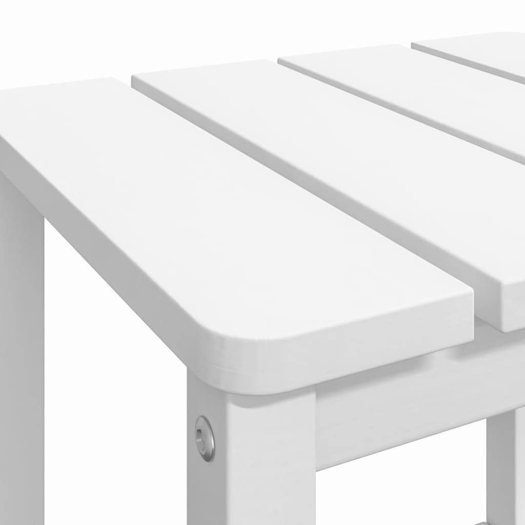 Τραπέζι Κήπου Adirondack Λευκό 38 x 38 x 46 εκ. από HDPE - Pakobazaar