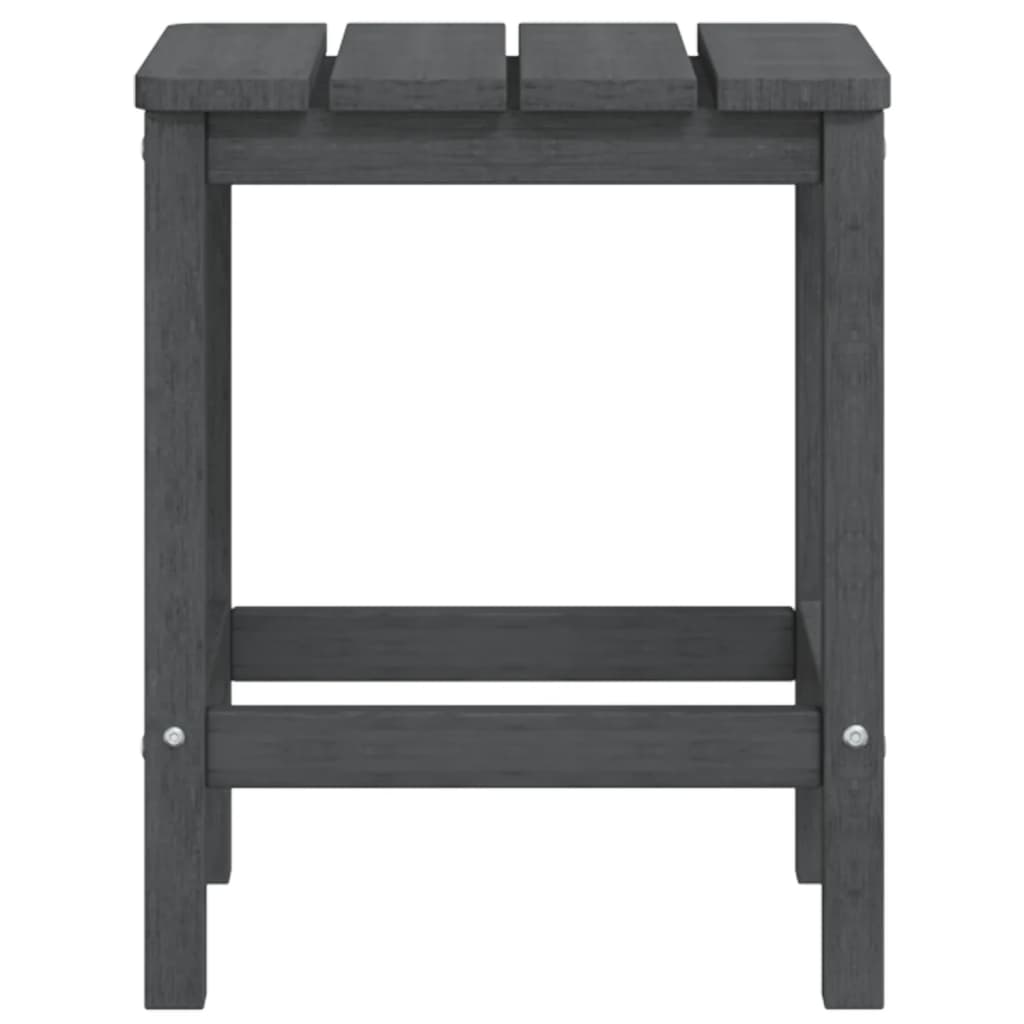 Τραπέζι Κήπου Adirondack Ανθρακί 38 x 38 x 46 εκ. από HDPE