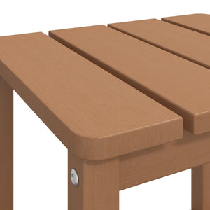 Τραπέζι Κήπου Adirondack Καφέ 38 x 38 x 46 εκ. από HDPE