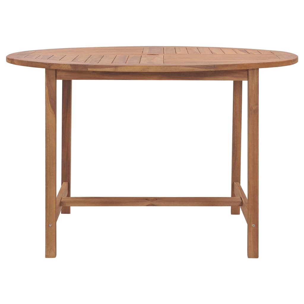 Τραπεζαρία Κήπου Ø110x75 εκ. από Μασίφ Ξύλο Teak